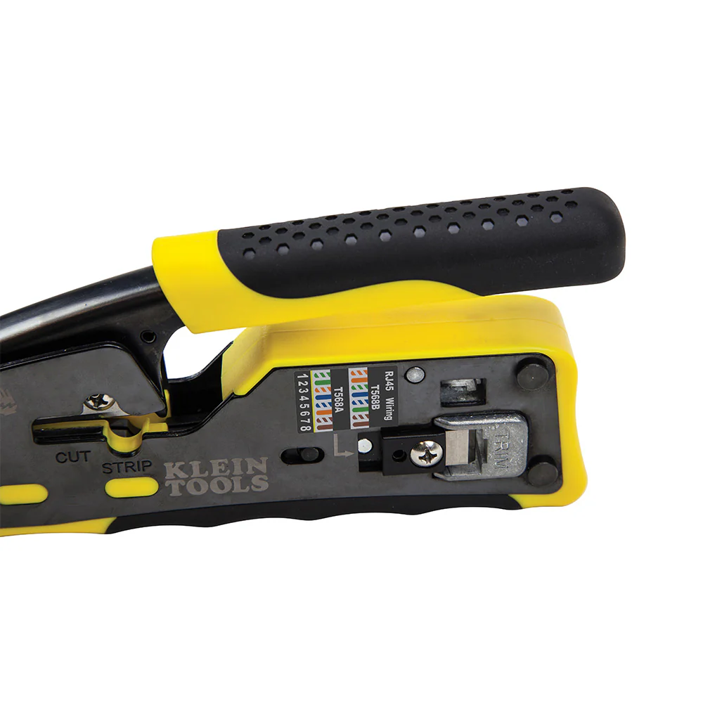 Klein VDV226-110 Ratcheting Ethernet Cable Crimper/Stripper/Cutter for Pass-Thru - Image 3