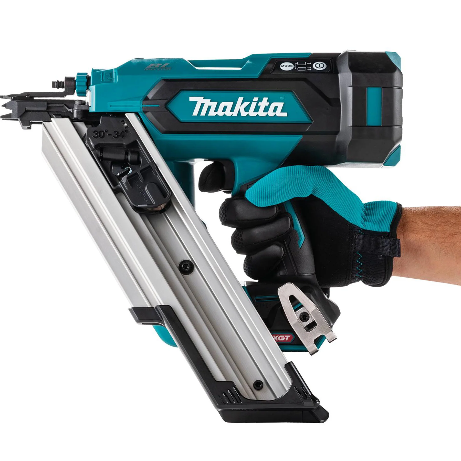MAKITA
  BN001GZ01 40V Max XGT Brushless 3-1/2 in. Framing Nailer, 30-34° Clipped
  Head, Tool Only - Image 8