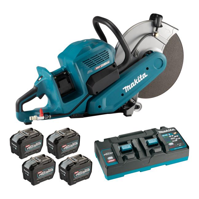 Makita
  CE001GL401 80V (40V x 2) Max XGT Brushless 14 in. Power Cutter Kit (4 x
  8.0Ah)
