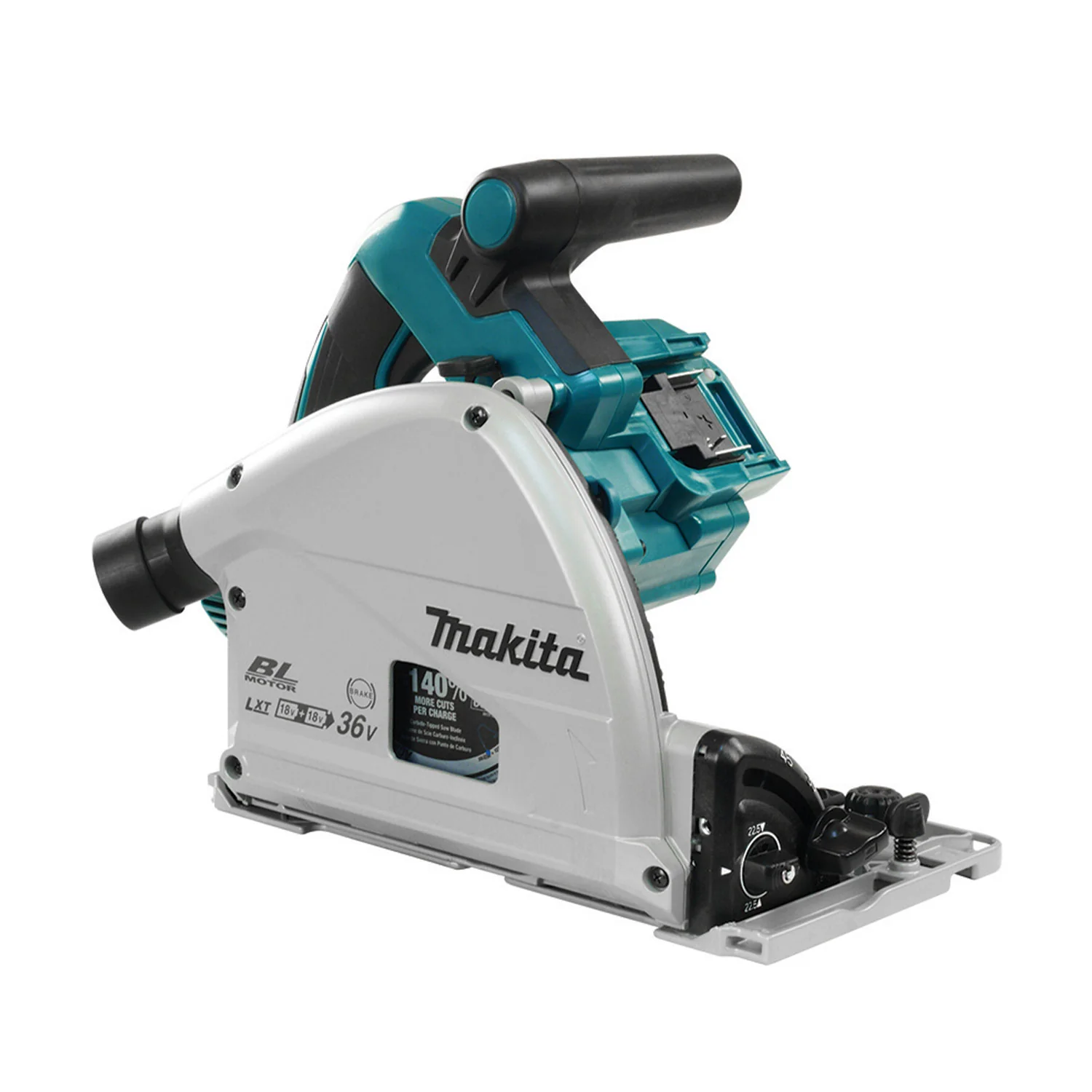 Makita DSP601ZJ LXT 18V x 2 Brushless 6-1/2 in. Track Saw w/AWS (Tool Only) - Image 2