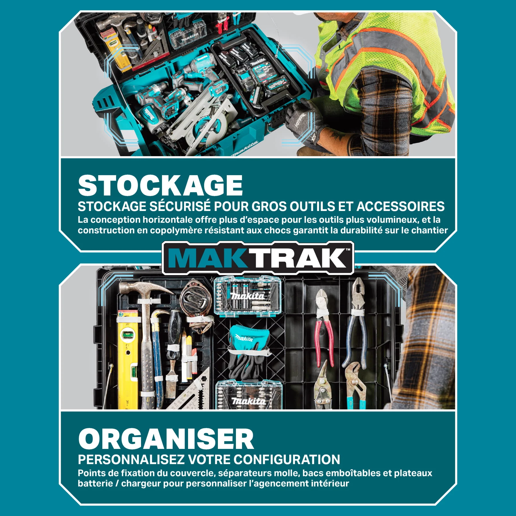 Makita Maktrak⢠T-90021 Extra Large Extension Tool Box - Image 28