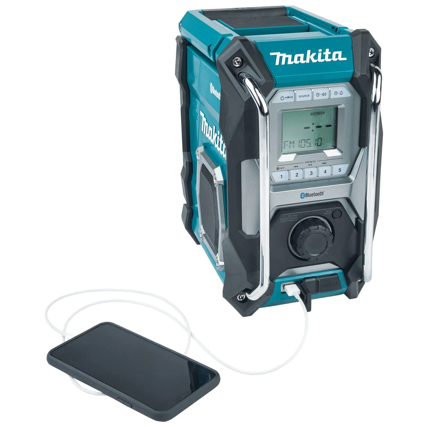 MAKITA MR002G 12/18/40V Jobsite
  Radio w/Bluetooth & USB, Tool Only - Image 8