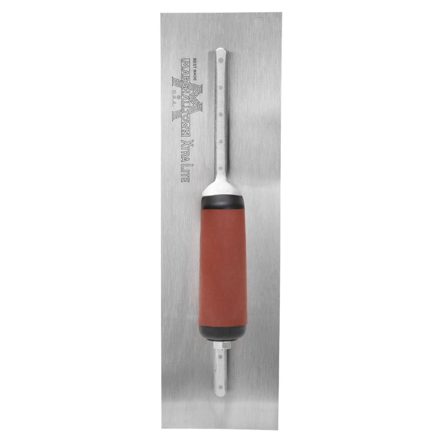 MARSHALLTOWN 13229 14 in. x 4 in. Curved Durasoft Handle Finishing Trowel - Image 2