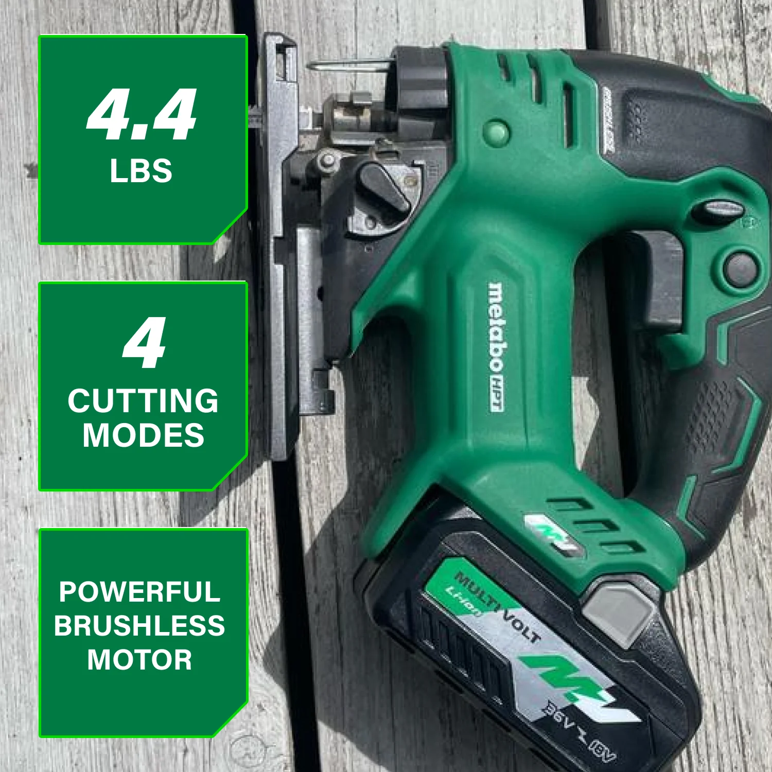 Metabo HPT CJ36DAQ4M 36-Volt MultiVolt Cordless/Corded Brushless Jig Saw (Tool Only) - Image 2