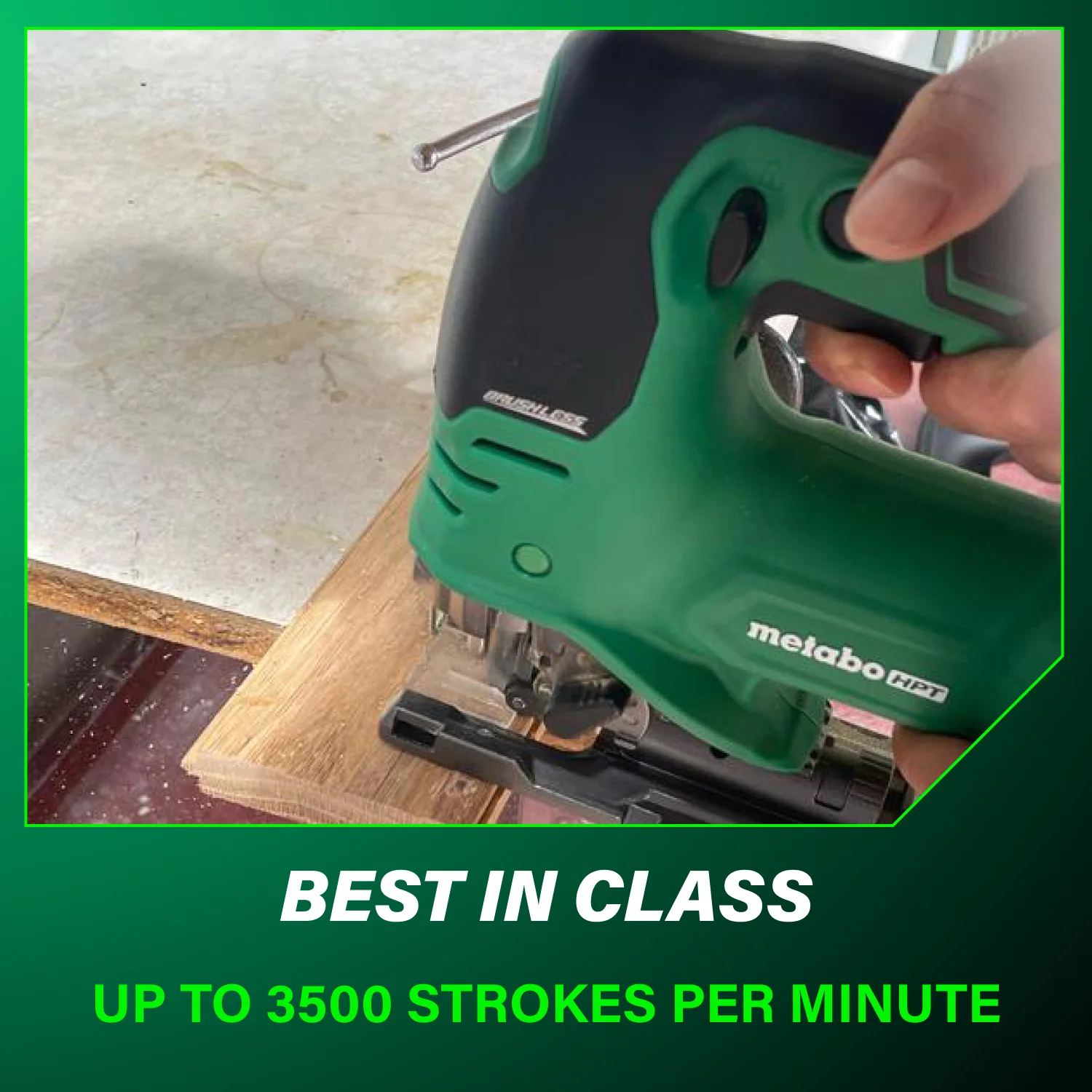 Metabo HPT CJ36DAQ4M 36-Volt MultiVolt Cordless/Corded Brushless Jig Saw (Tool Only) - Image 7