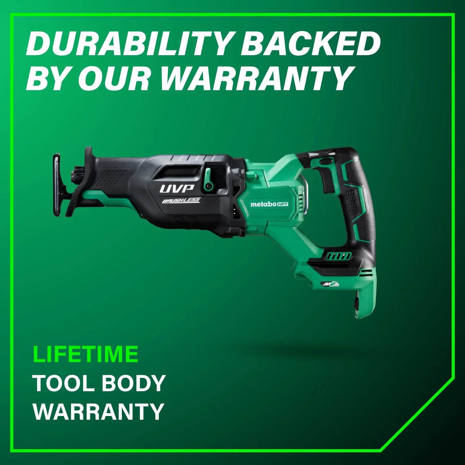 Metabo HPT CR36DAQ4M 36-Volt MultiVolt 1-1/4 in. Stroke Brushless Reciprocating Saw (Tool Only) - Image 10