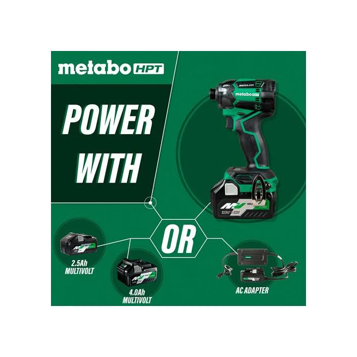 Metabo-HTP WH36DCQ4M 36V MV 1/4in Triple Hammer Impact Driver (Tool Only) - Image 3