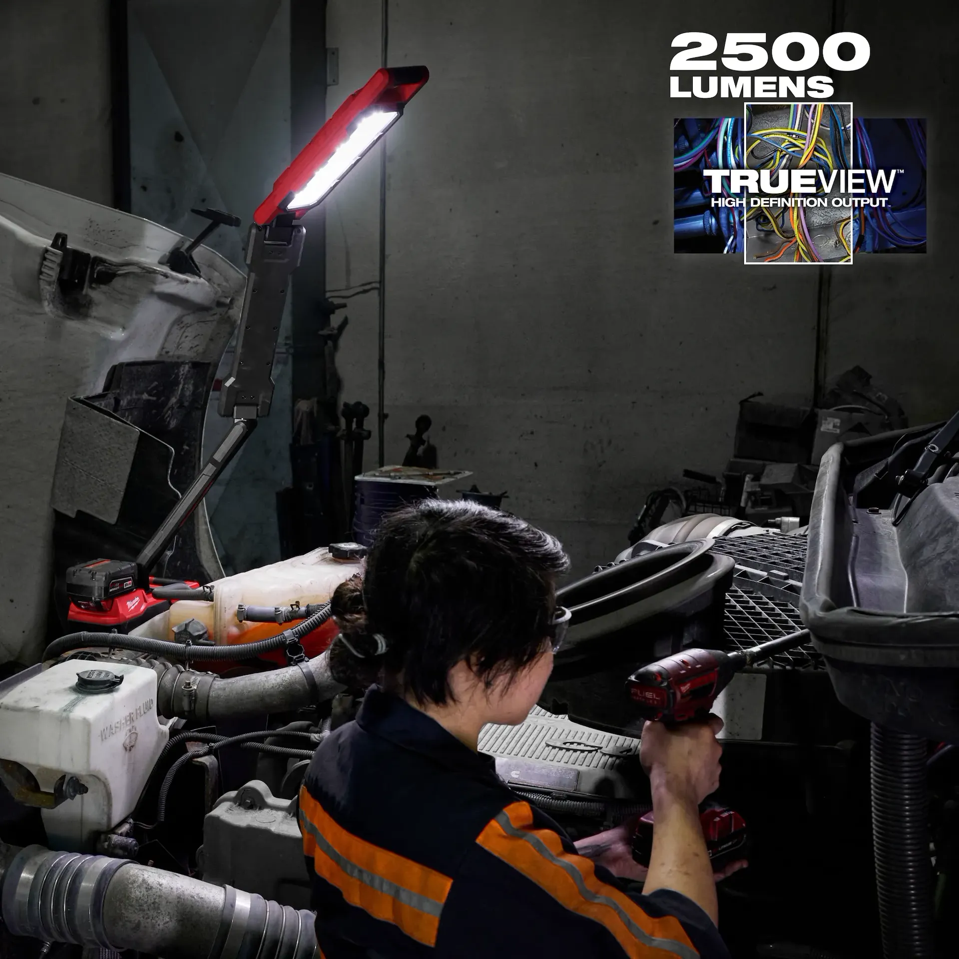 Milwaukee 2129-20 LED 2500 Lumens 4.5 hr Cordless Magnetic Extendable Boom Light - Image 10