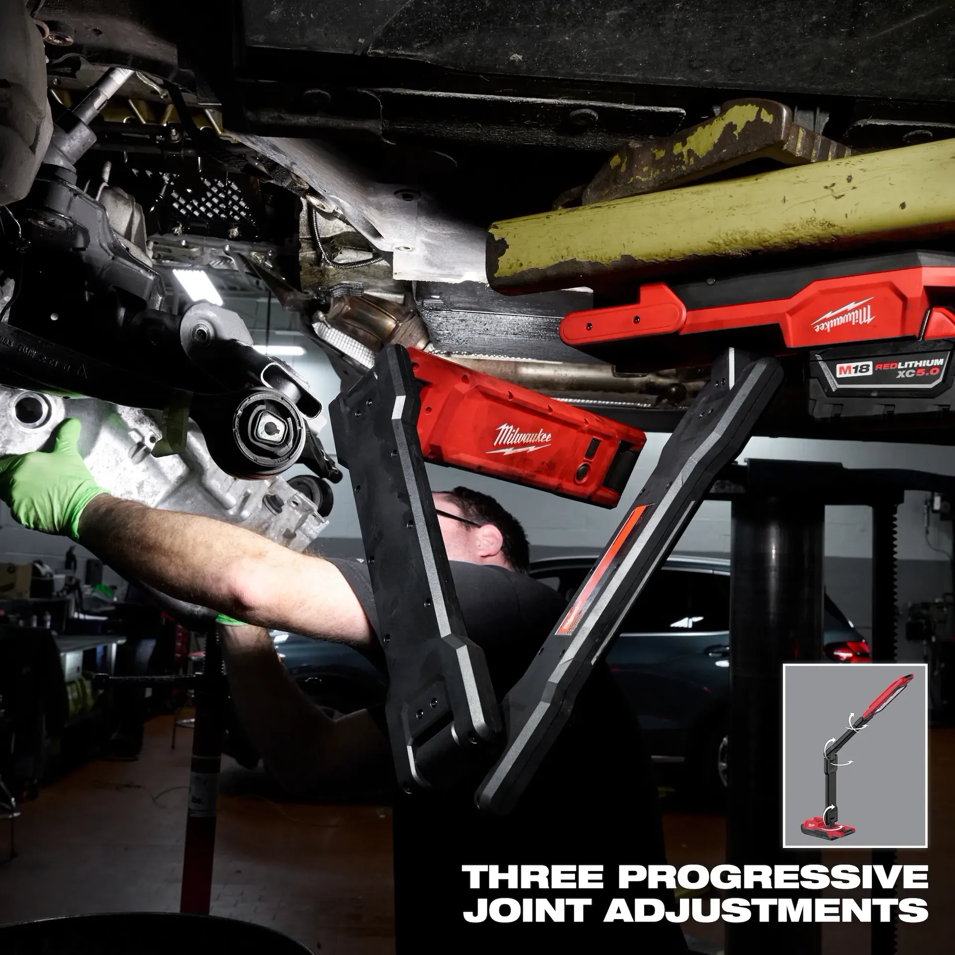 Milwaukee 2129-20 LED 2500 Lumens 4.5 hr Cordless Magnetic Extendable Boom Light - Image 11