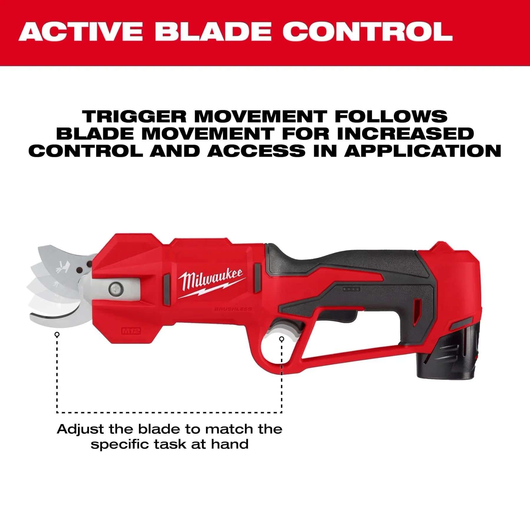 Milwaukee 2534-20 M12 Pruning Shears Bare - Image 6