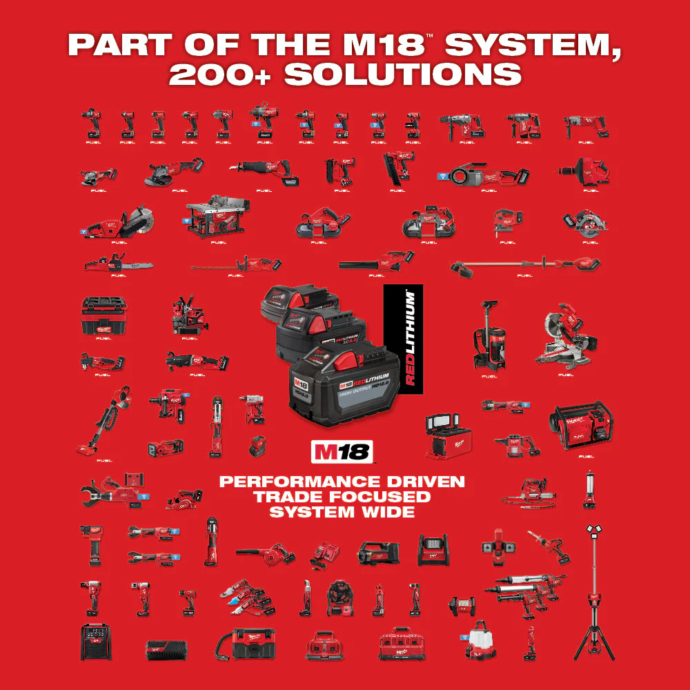 MILWAUKEE 2888-20 M18 FUEL VS, BRAKING GRINDER, PADDLE BARE  5 Inches - Image 8