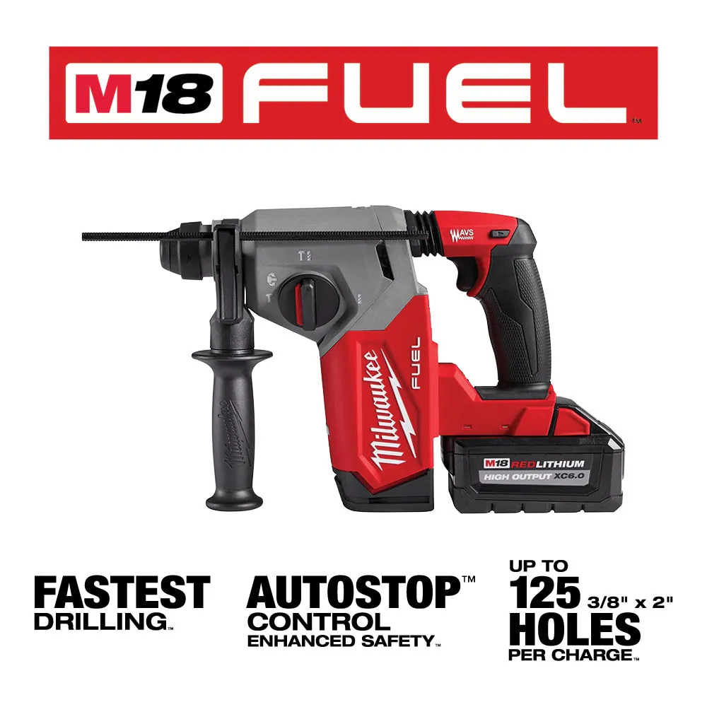 Milwaukee 2912-22 M18 Fuel 1" SDS Plus Rotary Hammer Kit - Image 4