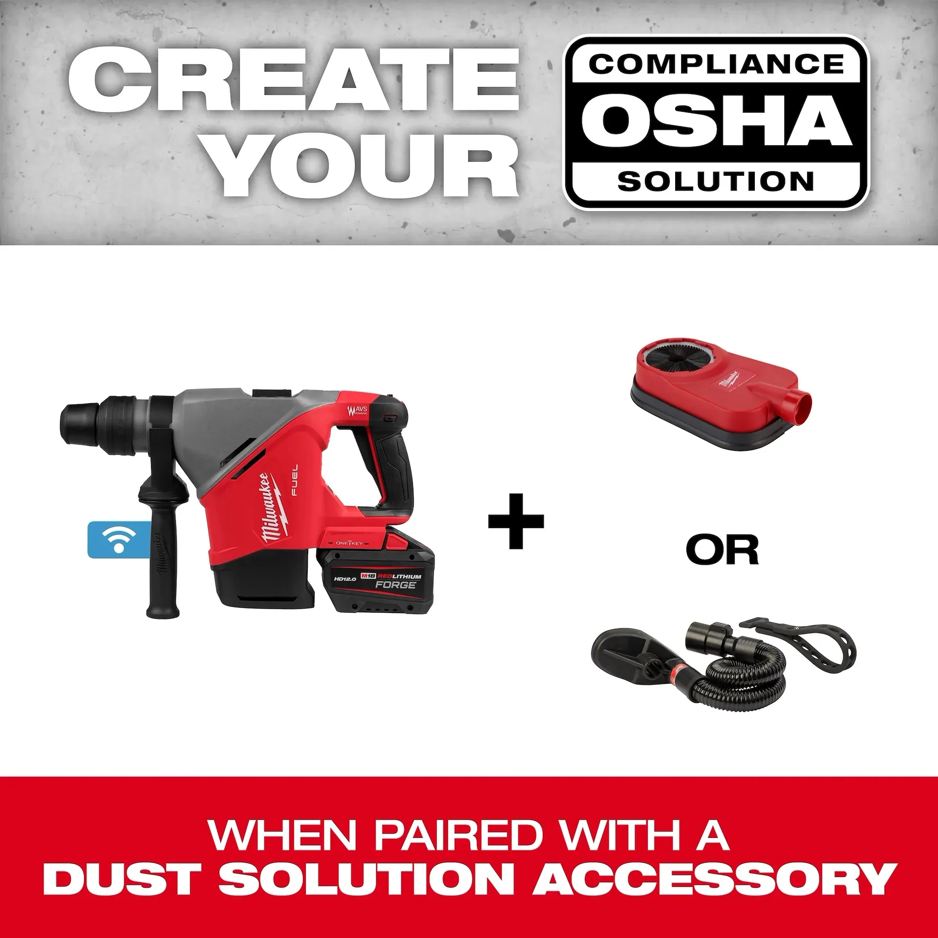 Milwaukee 2917-22HD M18 FUEL™ 1-9/16 in. SDS Max Rotary Hammer Kit w/ ONE KEY™ - Image 9
