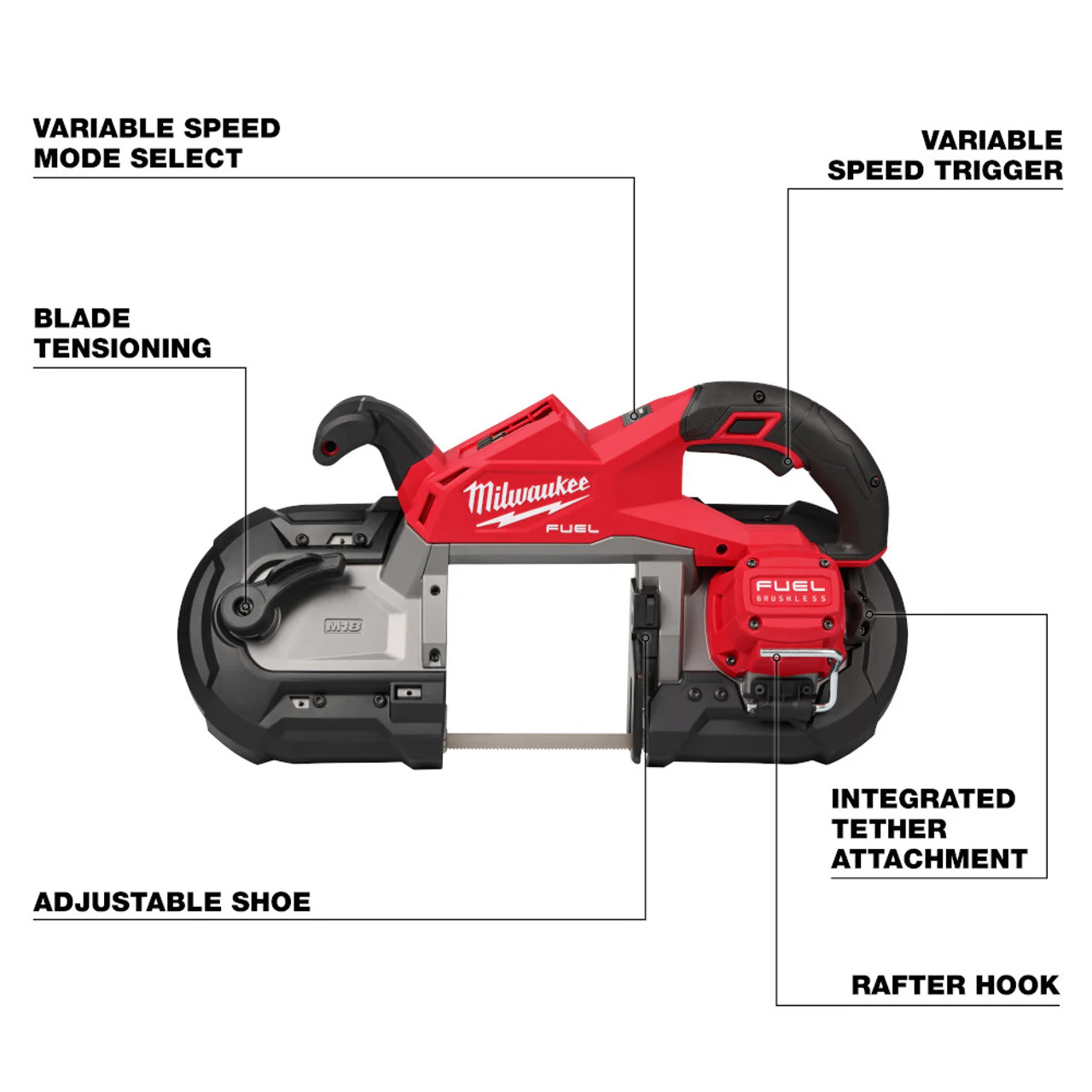 MILWAUKEE 2929-20 M18 FUEL™ Deep Cut Band Saw (Tool Only) - Image 2