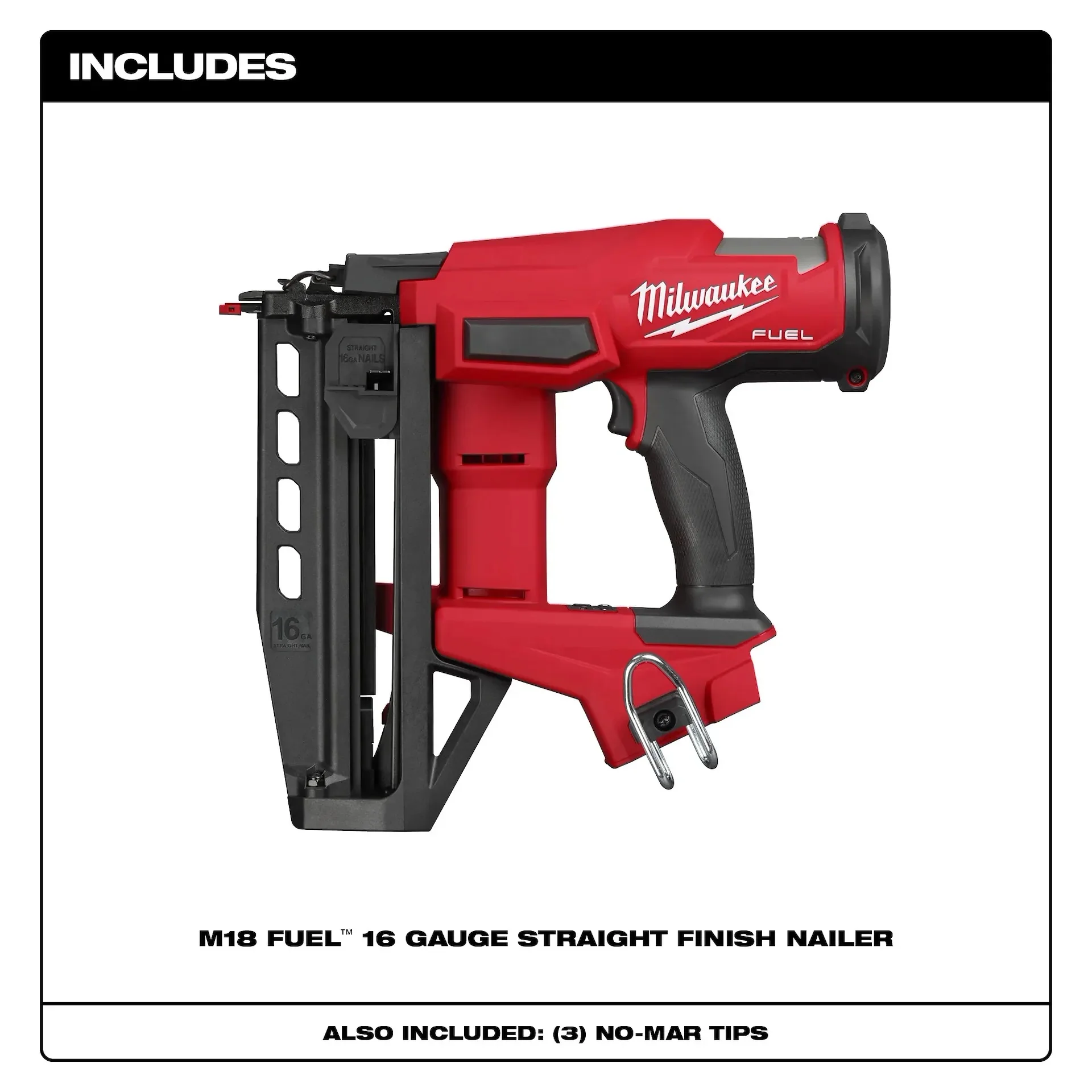 Milwaukee 3020-20 M18 Fuel 16 Guage Straight Finish Nailer Bare Tool - Image 3