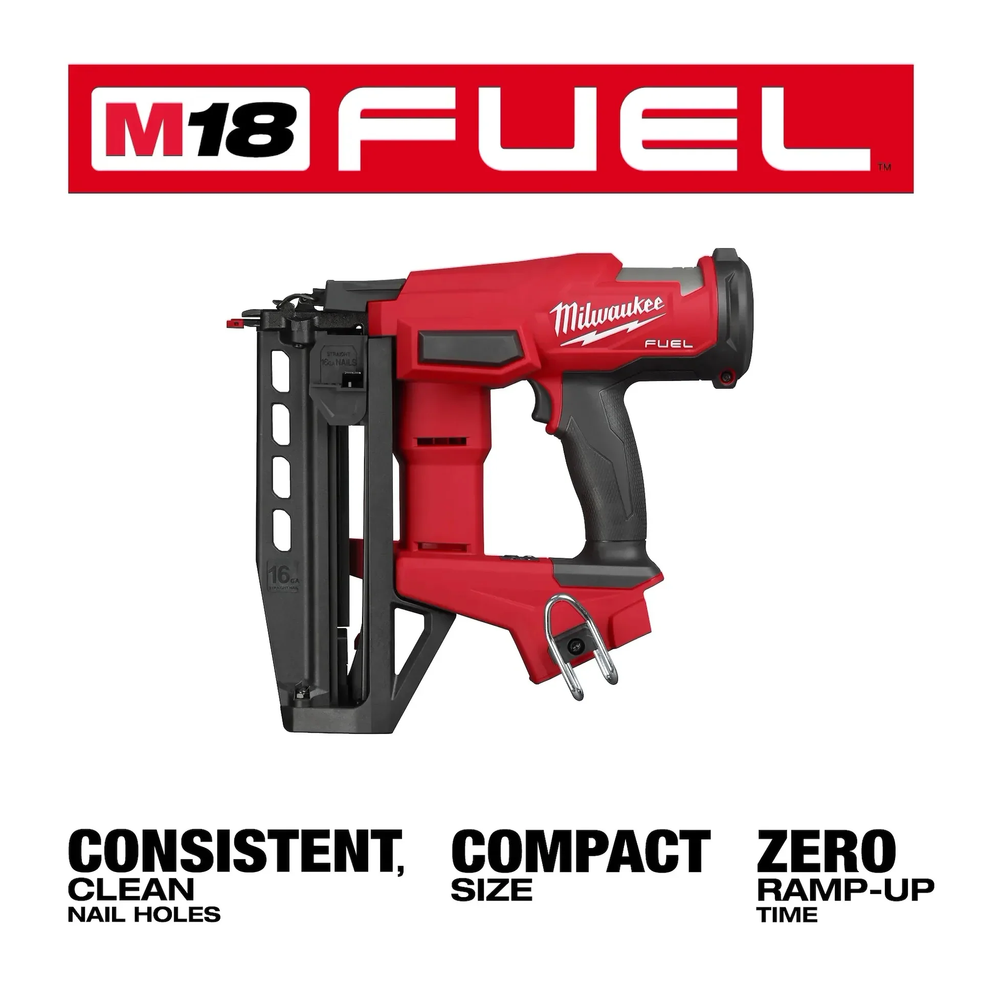 Milwaukee 3020-20 M18 Fuel 16 Guage Straight Finish Nailer Bare Tool - Image 5