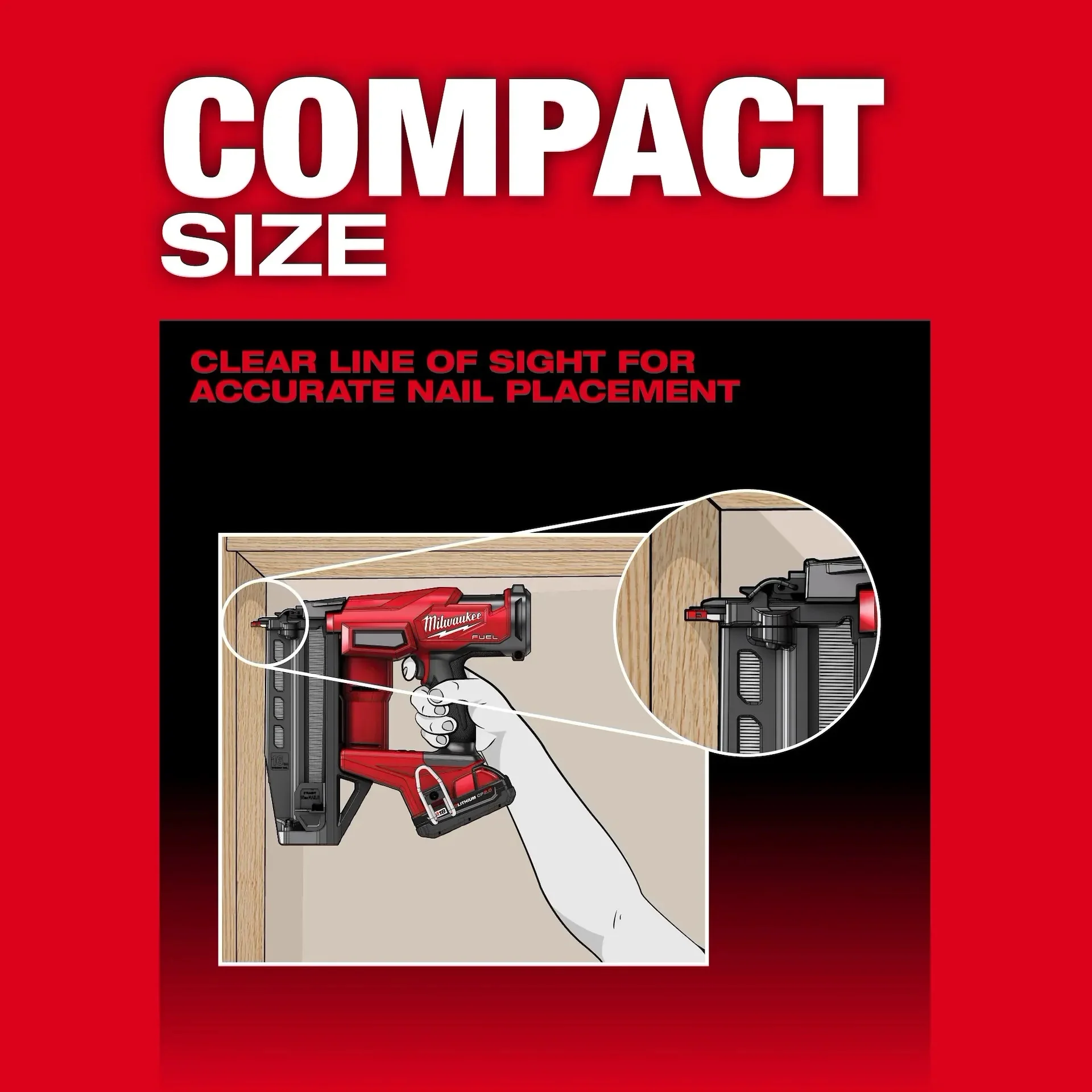 Milwaukee 3020-20 M18 Fuel 16 Guage Straight Finish Nailer Bare Tool - Image 7