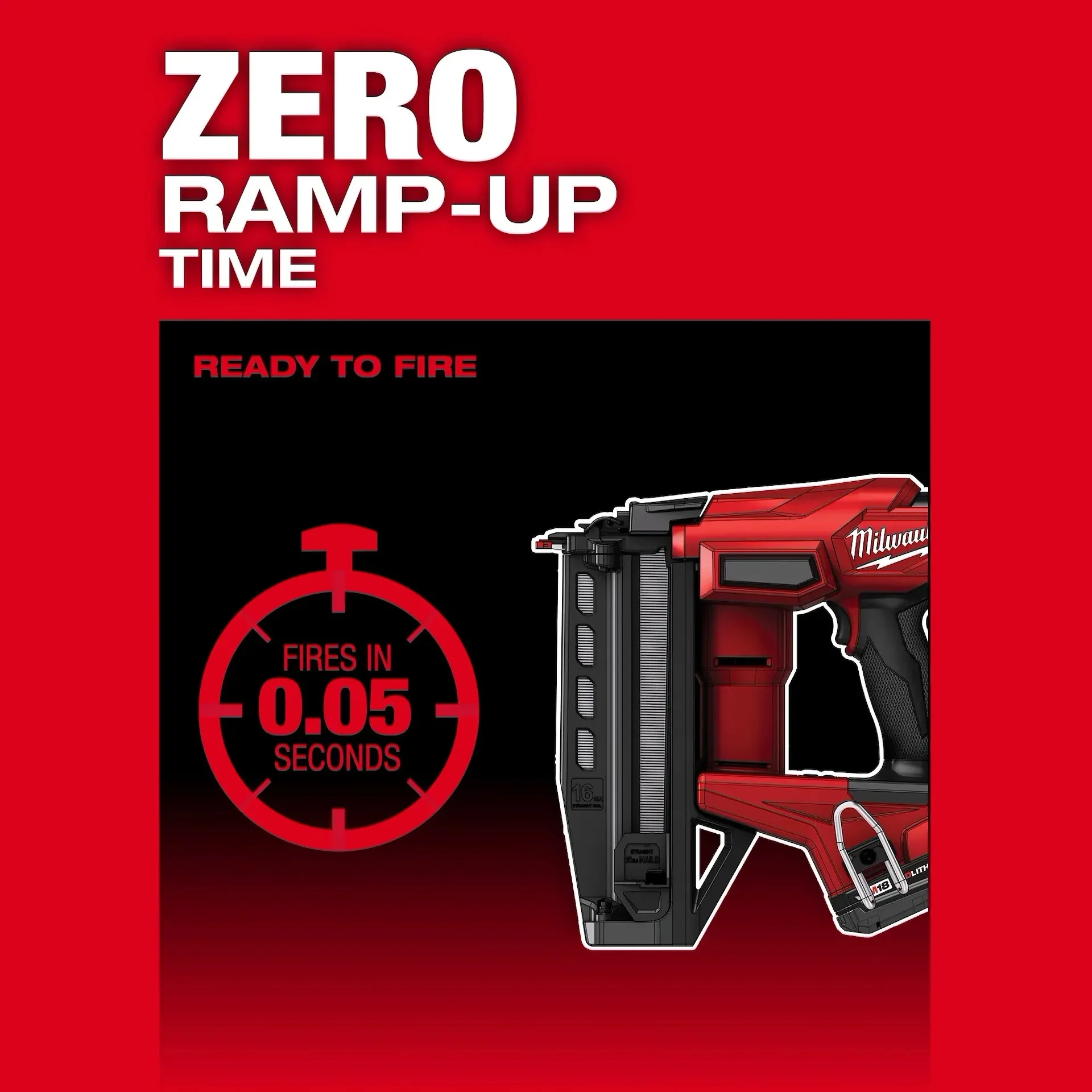 Milwaukee 3020-20 M18 Fuel 16 Guage Straight Finish Nailer Bare Tool - Image 8