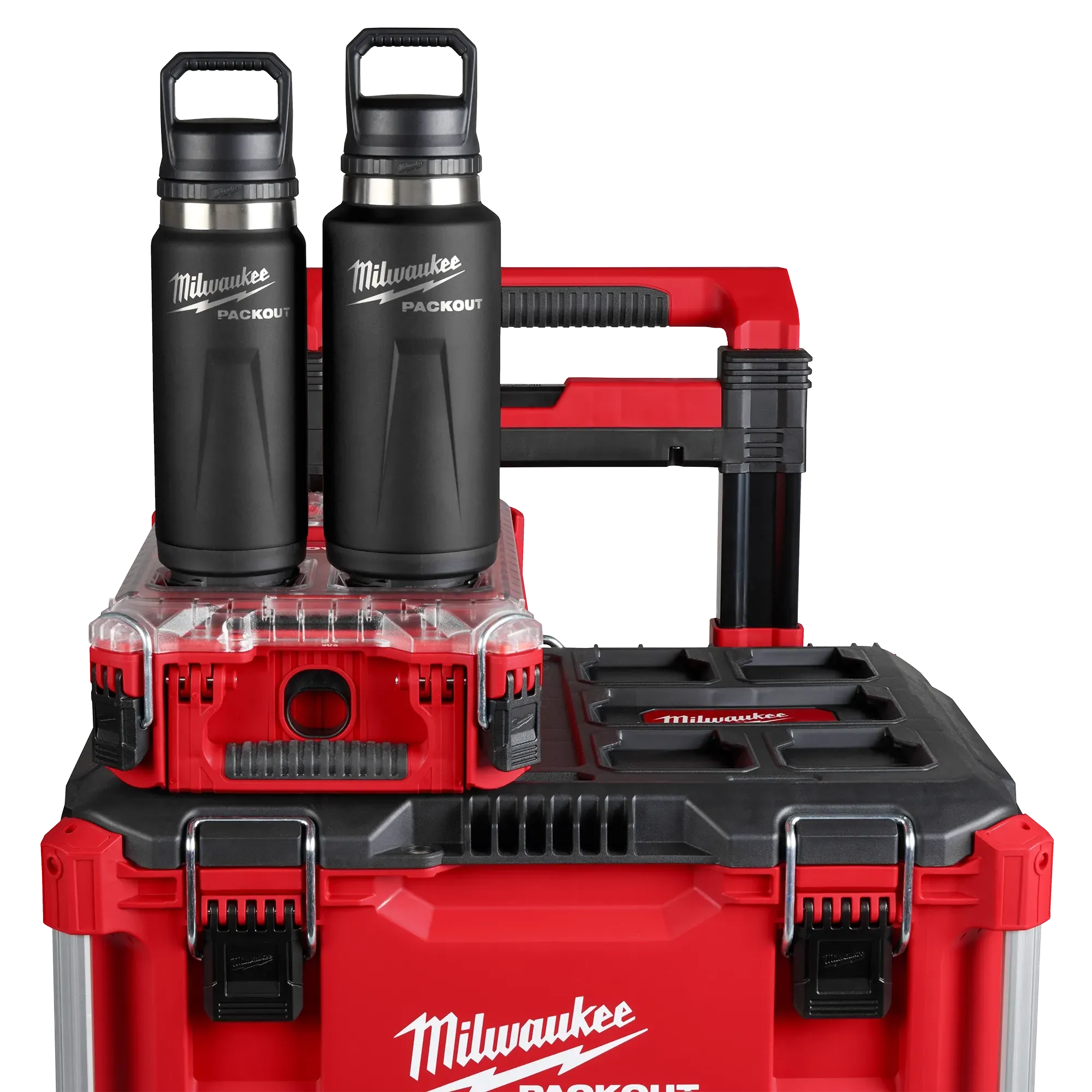 Milwaukee 48-22-8397B PACKOUT™ 36 oz 18/8 Stainless Steel Black Insulated Bottle with Chug Lid - Image 5