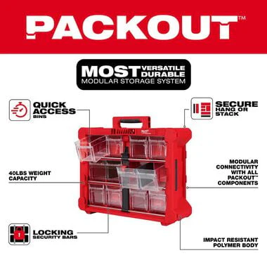 Milwaukee 48-22-8433 PACKOUT™ Tilt Bin Organizer - Image 2