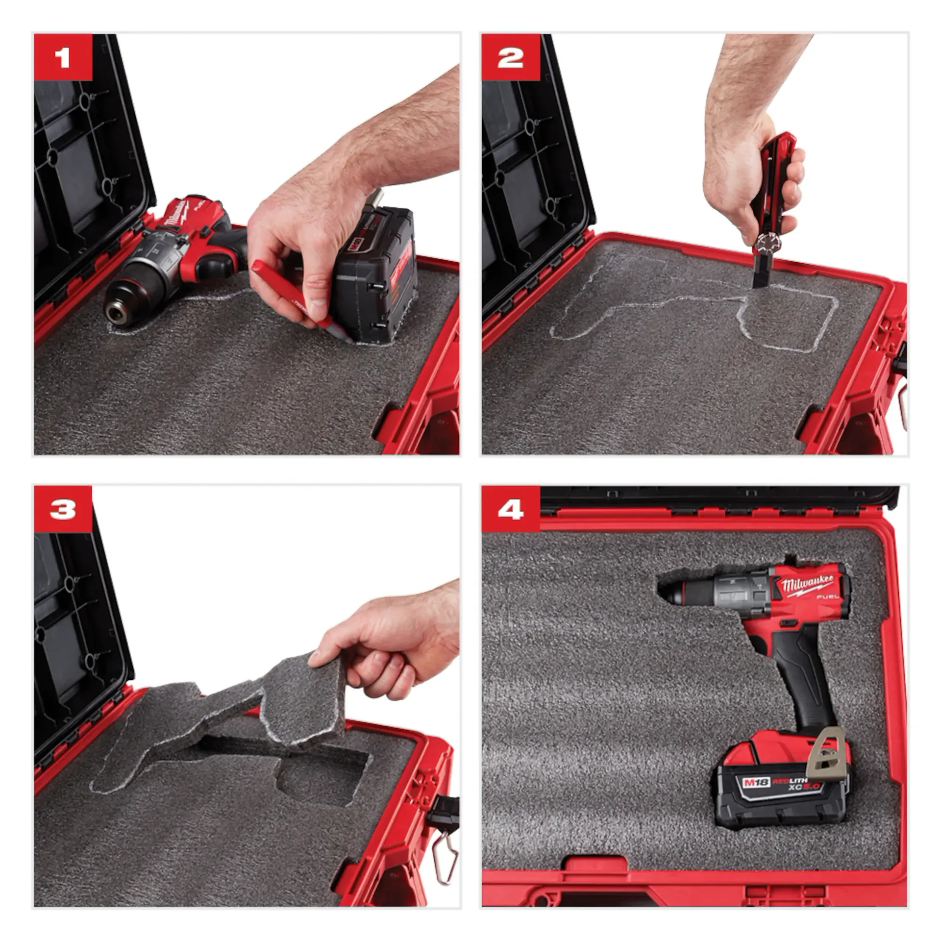 Milwaukee 48-22-8453 12.5 in x 16.3 in x 3.6 in Drawer Tool Box Insert - Image 4