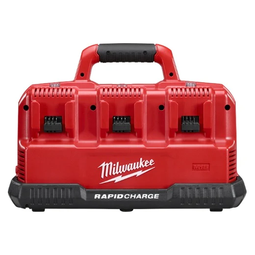Milwaukee 48-59-1807 18-Volt/12-Volt M18/M12 Lithium-Ion Multi Voltage 6-Port Sequential Rapid Battery Charge Station - Image 4