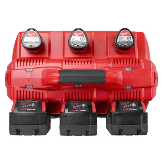 Milwaukee 48-59-1807 18-Volt/12-Volt M18/M12 Lithium-Ion Multi Voltage 6-Port Sequential Rapid Battery Charge Station - Image 5