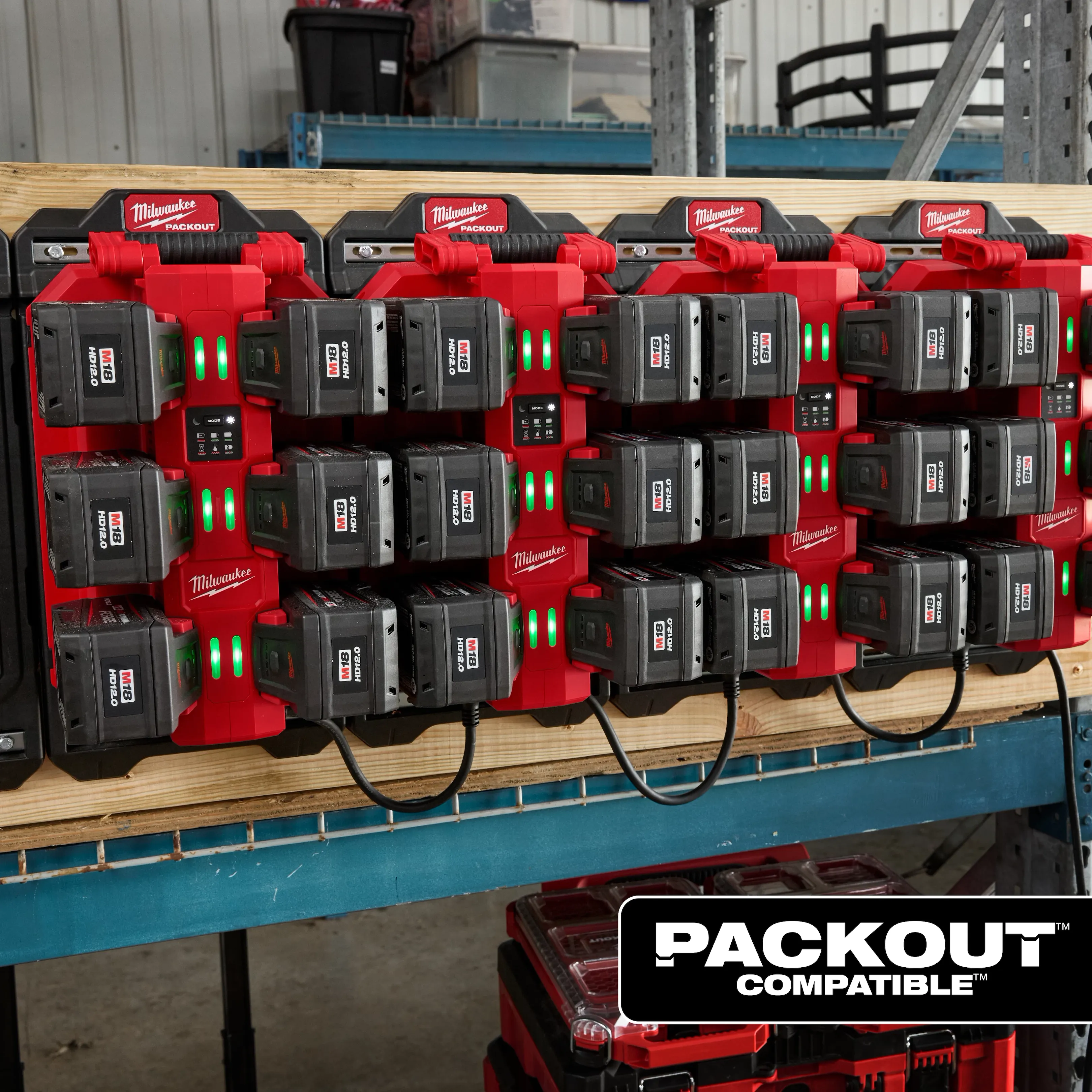 Milwaukee 48-59-1817 M18™ Six Bay Daisy Chain Rapid Charger 6A - Image 11