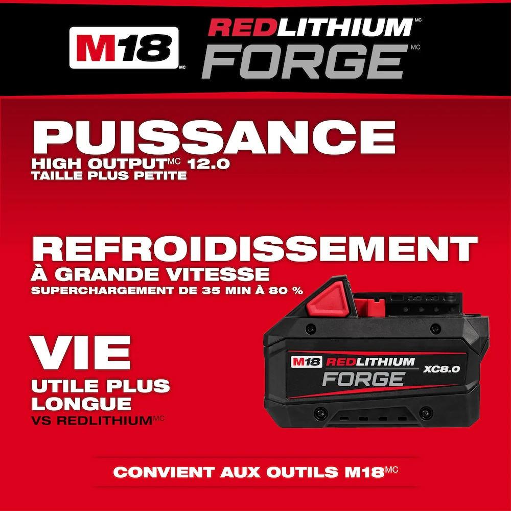 MILWAUKEE 48-59-1881 M18™ REDLITHIUM™ FORGE™ XC8.0 Starter Kit - Image 3