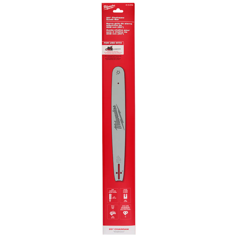 MILWAUKEE 49-16-2755 20 Inches .325 Inches Pitch, .050 Inches Gauge Guide Bar - Image 6