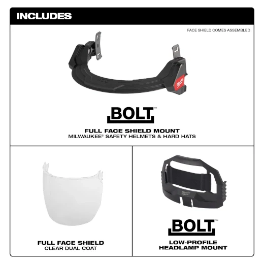 Milwaukee Bolt 48-73-1420 Full Face Shield - Image 3