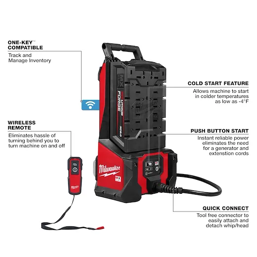 Milwaukee MXF372-2XC MX FUEL™ Cordless High Cycle Concrete Vibrator Kit (2 x 8.0 Ah) - Image 3