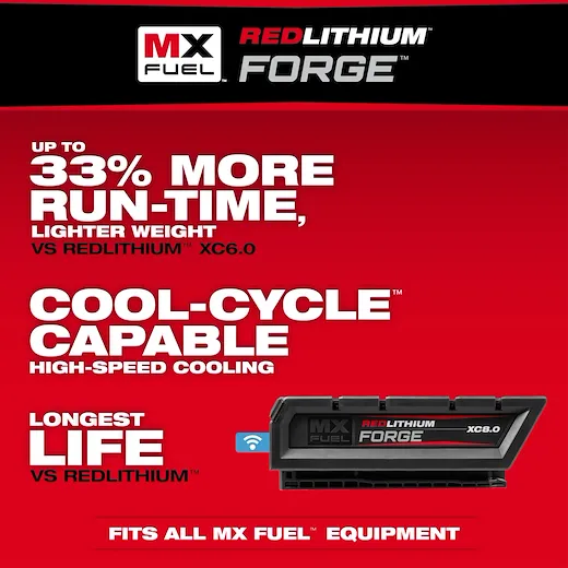 Milwaukee MXFXC608 REDLITHIUM™ FORGE™ Lithium-Ion 8 Ah 45 min Rechargeable Battery Pack - Image 6