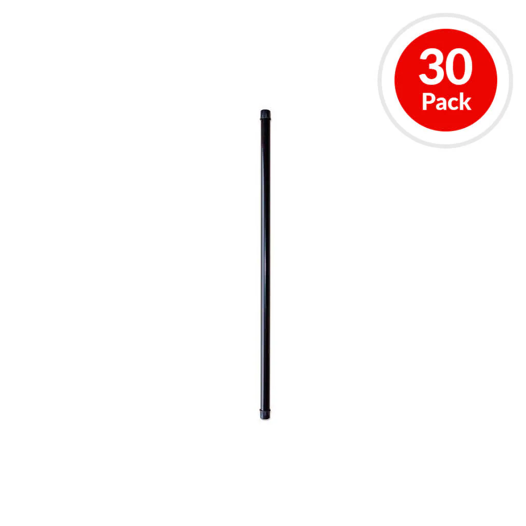 Nuvo Iron 3/4 in. x 32 in. Black Round Baluster Kit (30-Pack)