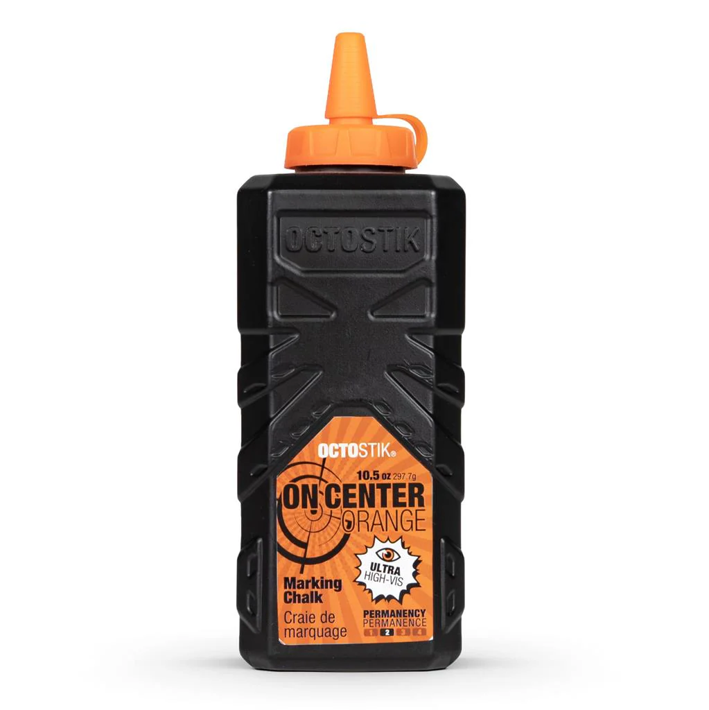 Octostik 10.5 oz. Ultra Fine LVL 2 Permanent Chalk Powder, Orange
