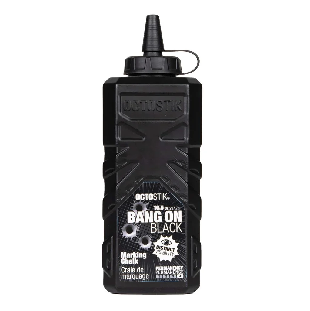 Octostik 10.5 oz. Ultra Fine LVL 4 Permanent Chalk Powder, Black