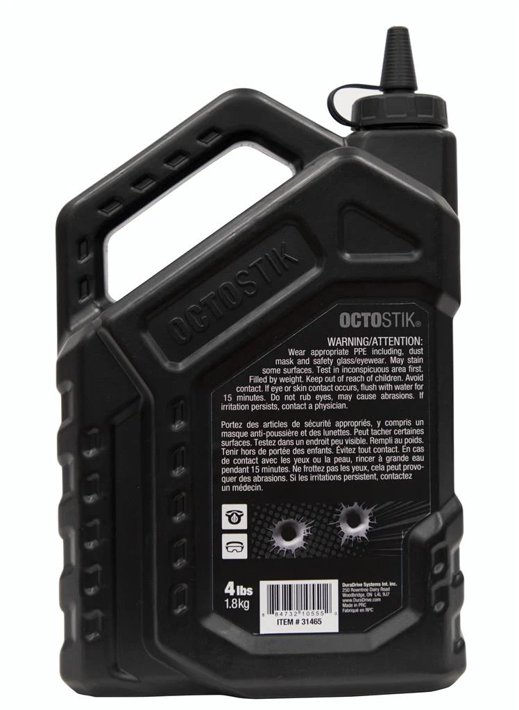 Octostik 4 Lbs. Ultra Fine LVL 4 Permanent Chalk Powder, Black - Image 2