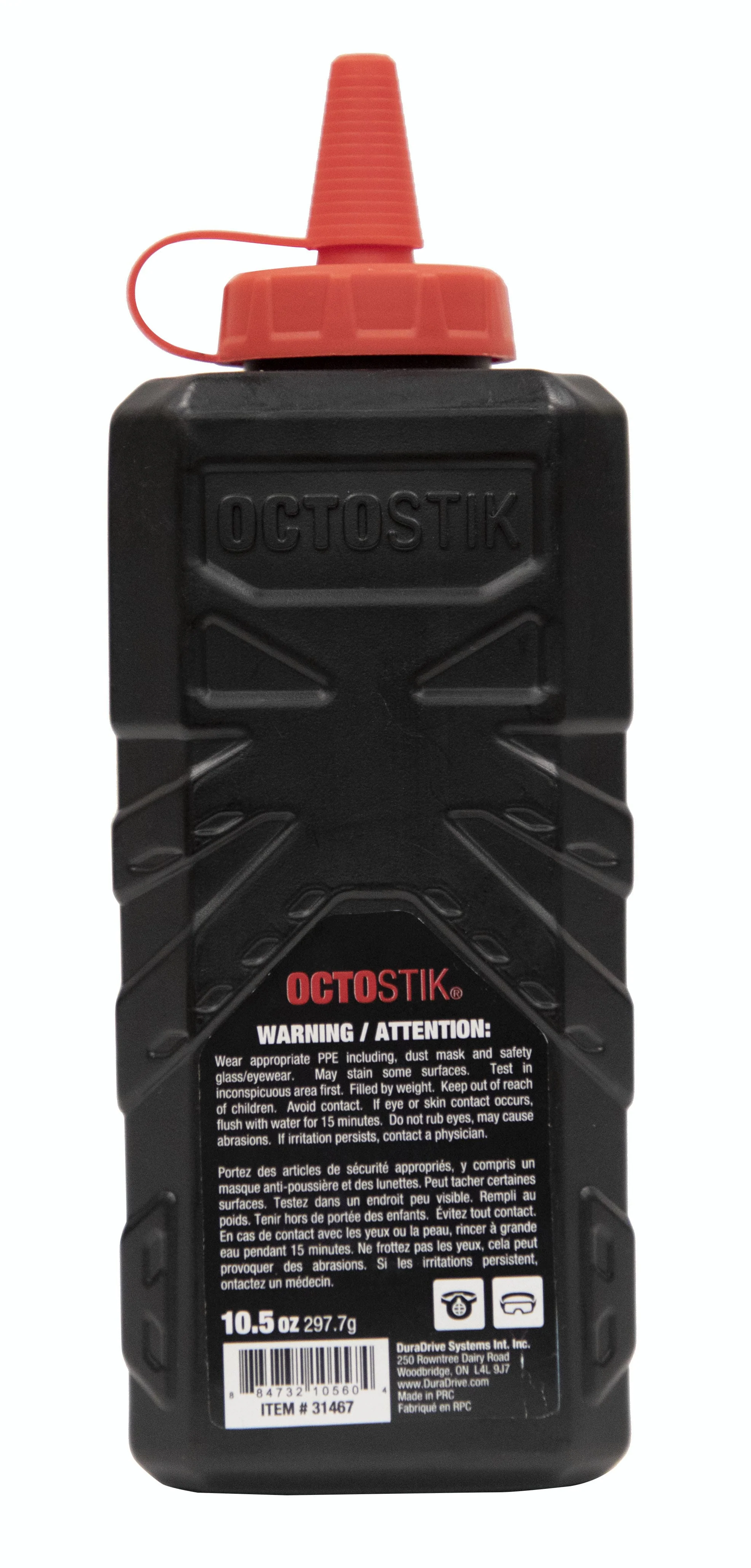 Octostik 10.5 oz. Ultra Fine LVL 4 Permanent Chalk Powder, Red - Image 2