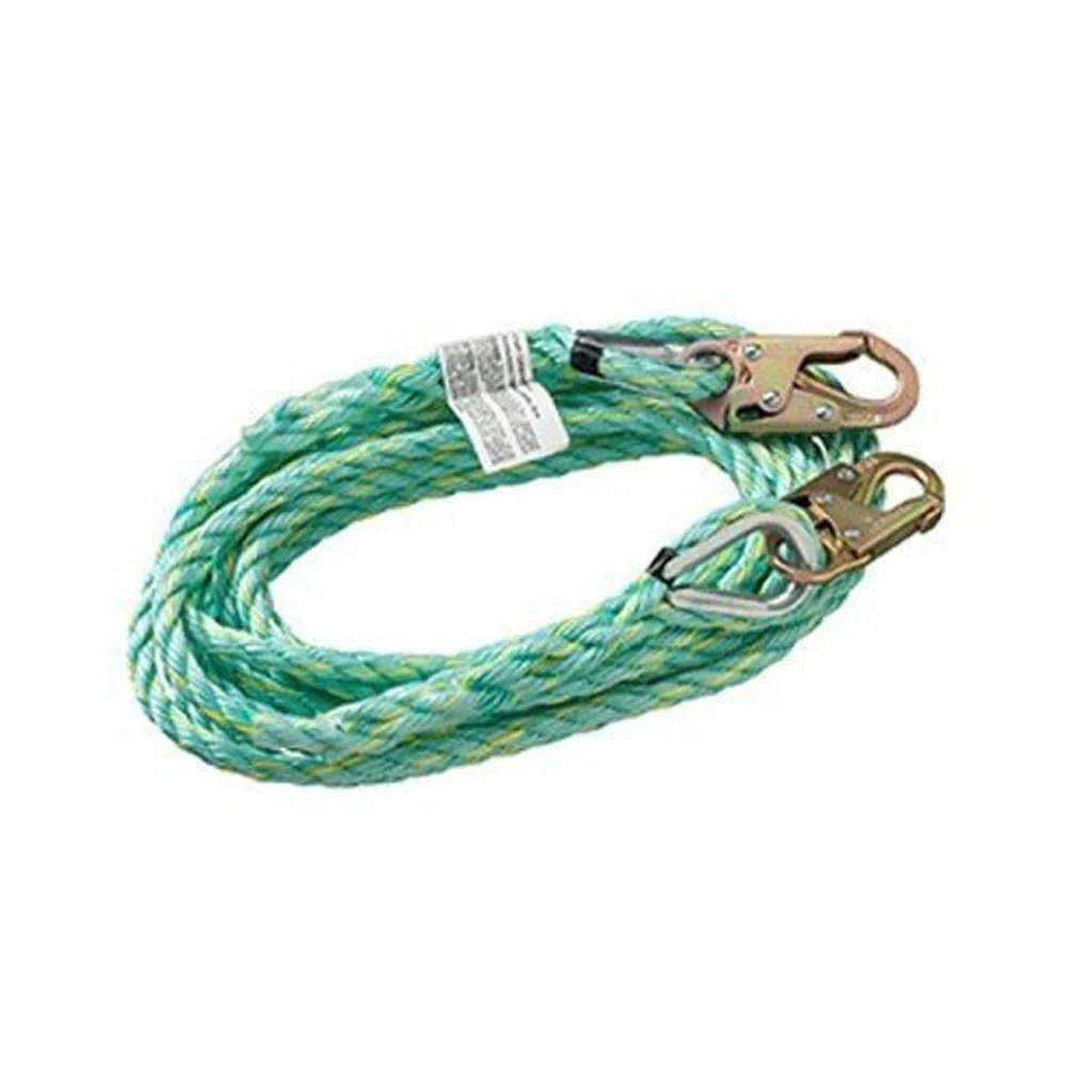 Peakworks VL-1122-30 30' Polysteel Vertical Lifeline W/Double Snap Hooks