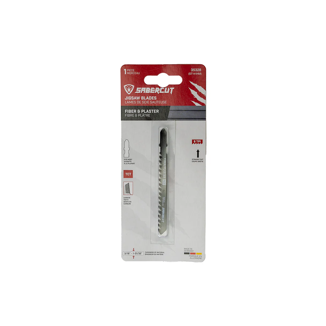 Sabercut 4 in. x 6TPI T-Shank Carbide Tipped Jigsaw Blade for Fiber Cement - Image 2