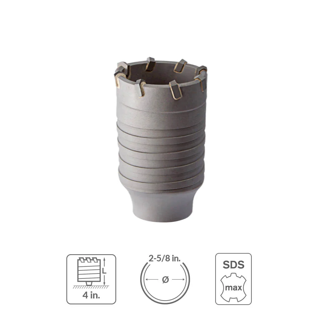 Sabercut SDS Max 2-5/8 in. Core Bit Cup