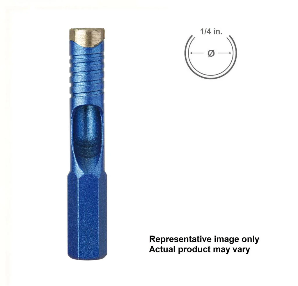 SaberCut 1/4 in. Diamond Drill Bit Hole Saw