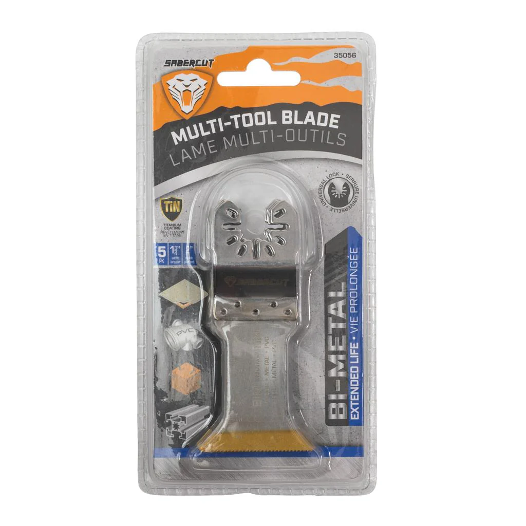 Sabercut 1-3/4 in. Titanium Bi-Metal Wood Multi-Tool Blade (5-Pack) - Image 2