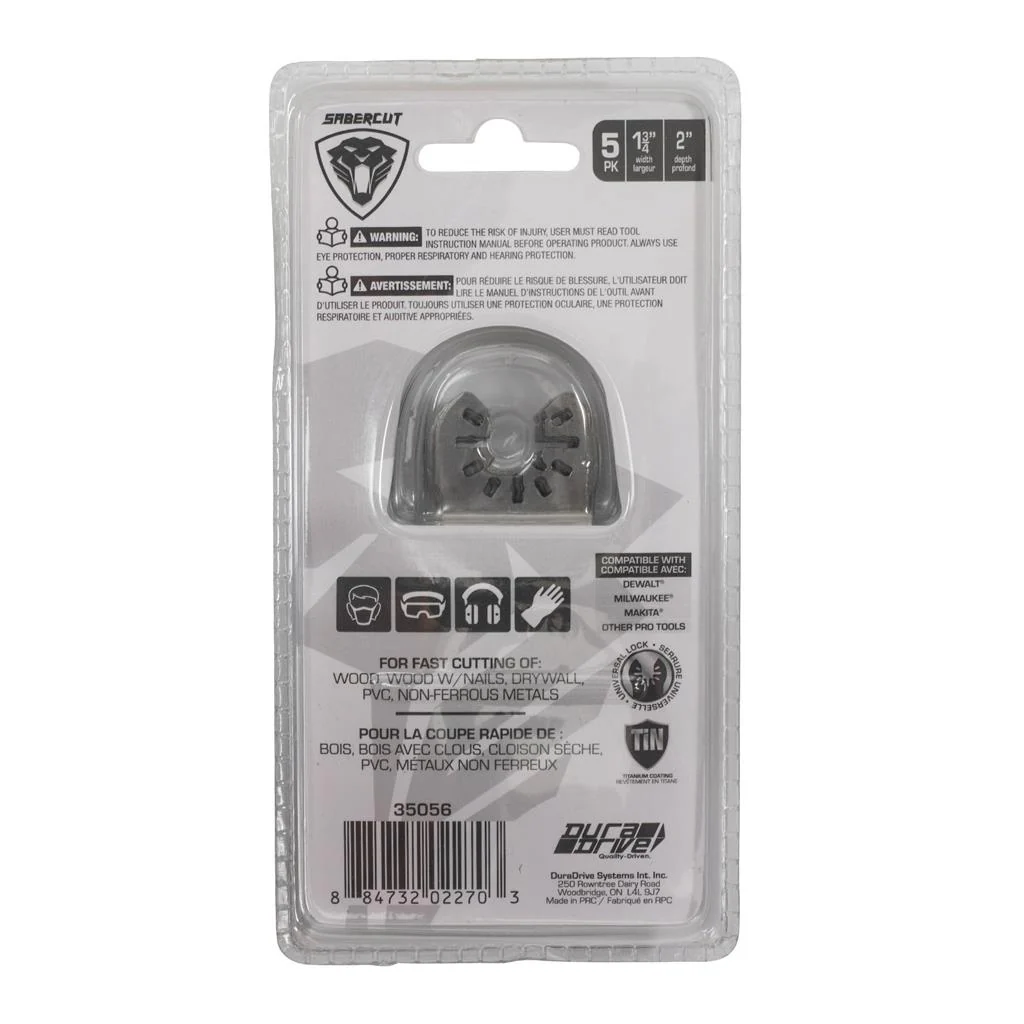 Sabercut 1-3/4 in. Titanium Bi-Metal Wood Multi-Tool Blade (5-Pack) - Image 3
