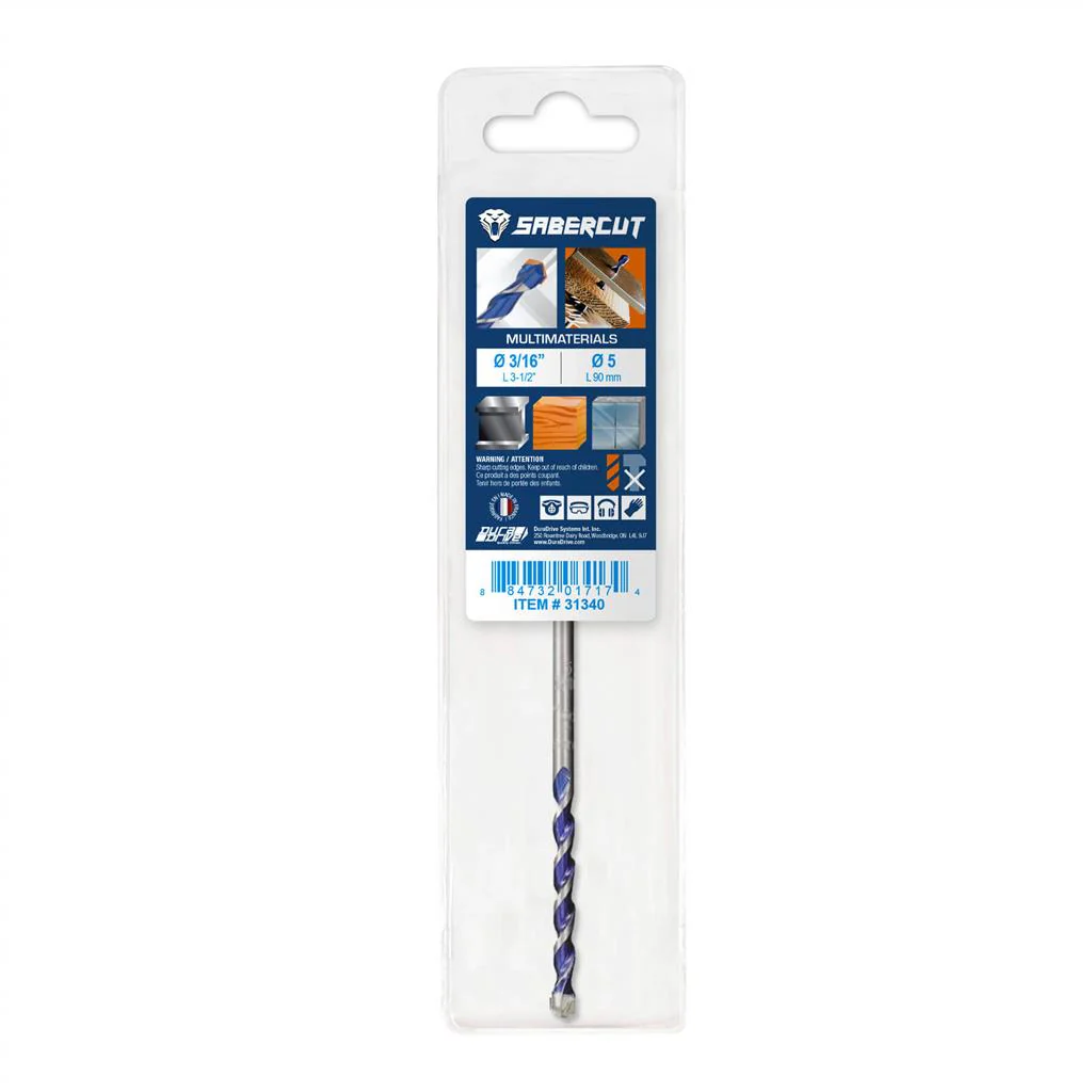 Sabercut 3/16" X 3-1/2" Multi-Material Drill Bit - Image 3