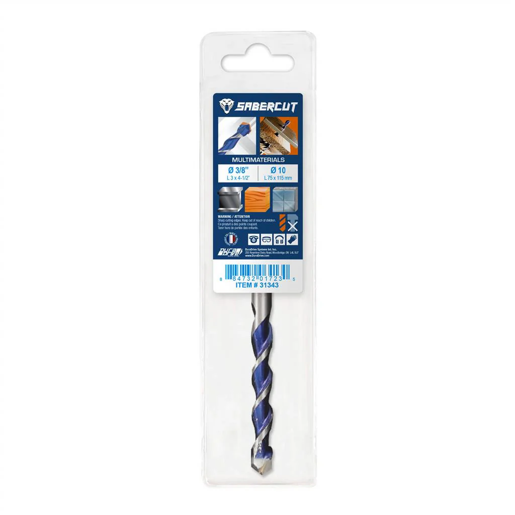 Sabercut 3/8" X 4-1/2" Multi-Material Drill Bit - Image 3