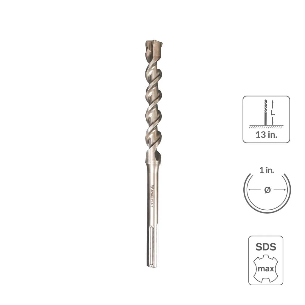 SABERCUT  1-3/4 in. x 36 in. SDS MAX 6-Cutter Carbide Tip Concrete & Rebar Hammer Drill Bit - Image 40