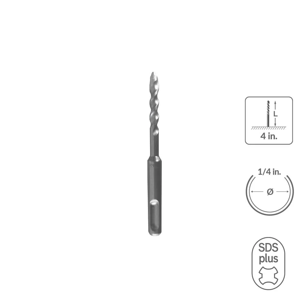 SABERCUT 7/8 in. x 12 in. SDS PLUS 2-Cutter Carbide Tip Concrete Drill Bit - Image 52