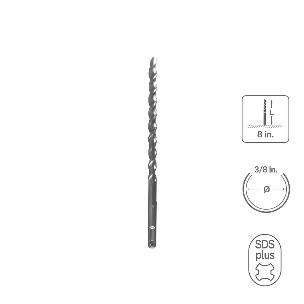 SABERCUT 3/4 in. x 6 in. SDS PLUS 2-Cutter Carbide Tip Concrete Drill Bit - Image 39