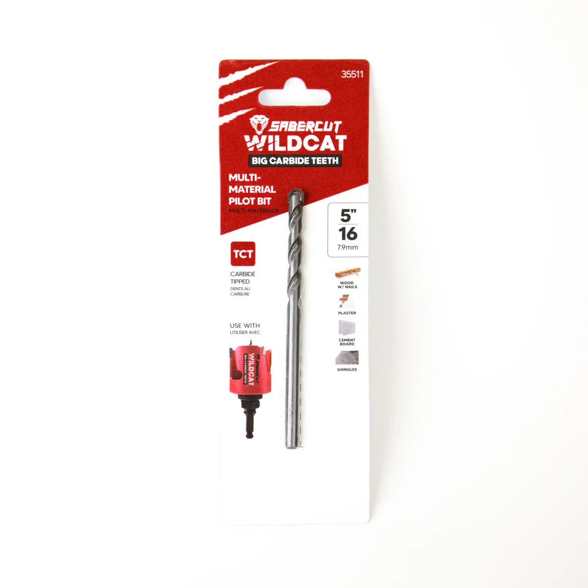 Sabercut Wildcat 5/16 in. Big Carbide Pilot Bit - Image 4